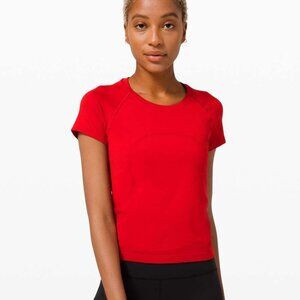 Lululemon Swiftly Tech Short Sleeve 2.0 *Race - 10 Dark Red